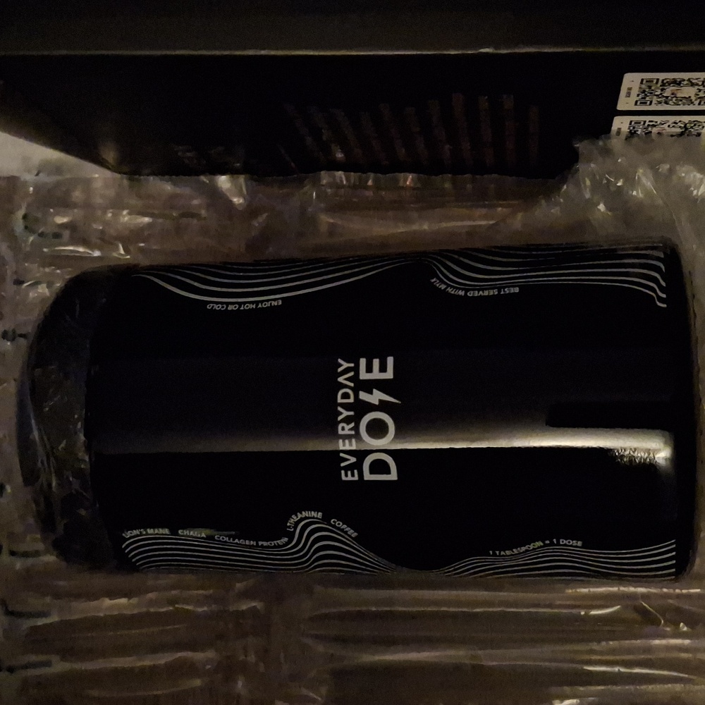 NIB Black Coffee Container